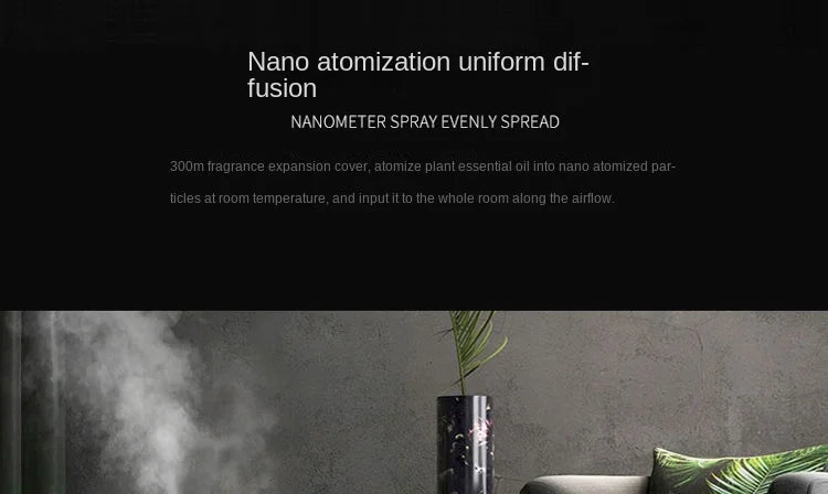 300m³ Aromatherapy Dispenser Hotel Commercial Dispenser Mall Automatic Aroma Essential Oil Diffuser Home Fragrance Air Purifier