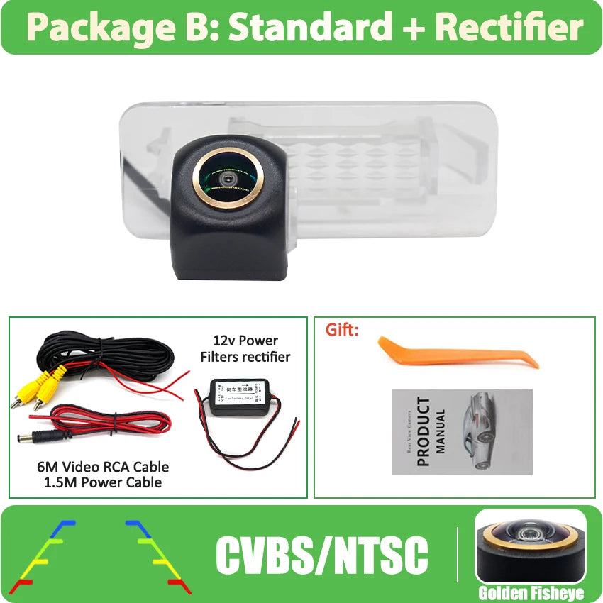 Car Reversing Camera For Smart Fortwo 451 For Four Smart ED Car HD Night Vision CVBS 1080P FishEye Vehicle Rear View Camera