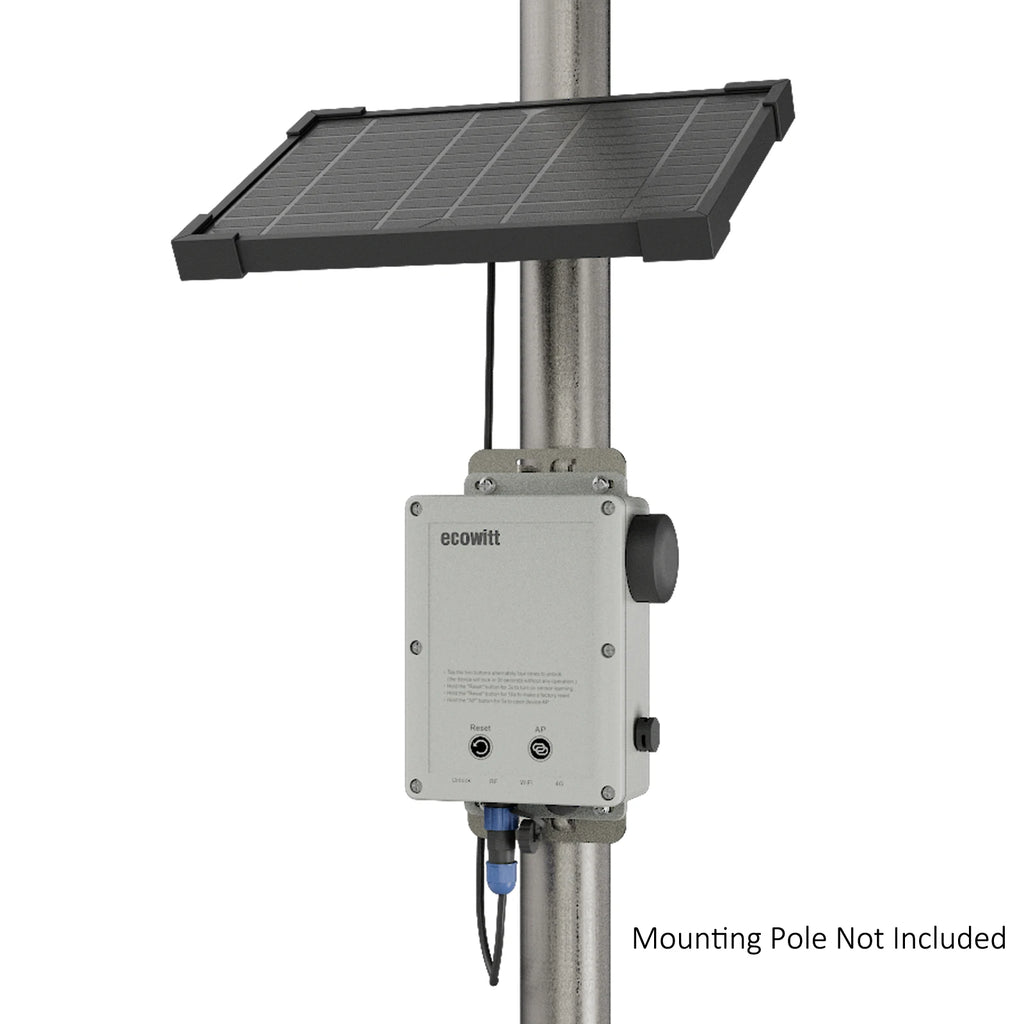 Ecowitt WS6210_C / WS6210S_C 4G & Wi-Fi Weather Station Mobile Gateway with Solar Panel