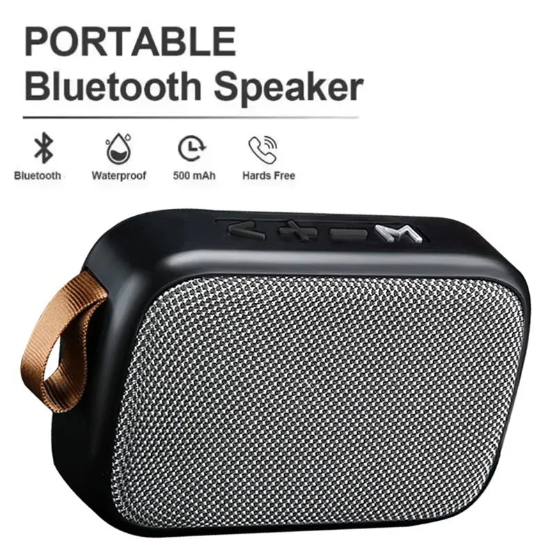 Universal Outdoor Speakers Portable Mini Bluetooth 5.0 Speaker Wireless Soundbar Outdoor HiFi Subwoofer Support TF Card FM Radio