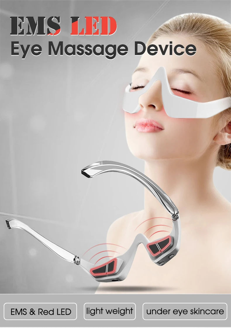 Beauty Device Eye Massager Relieves Eye Fatigue Eyes Massage Glasses Eye Fatigue Relief Massager Under-Eye Glasses Massager