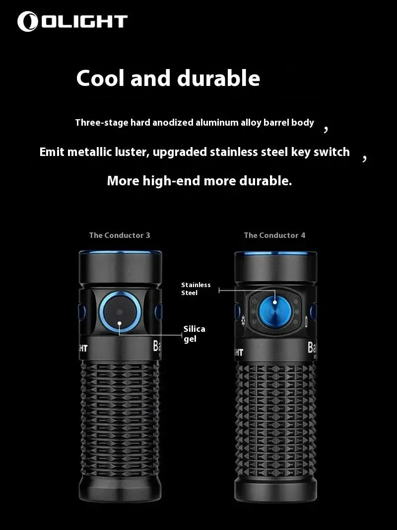 Olight Conductor Baton4 Ultra Long Endurance 1300 Lumens Portable Pocket Edc Flashlight