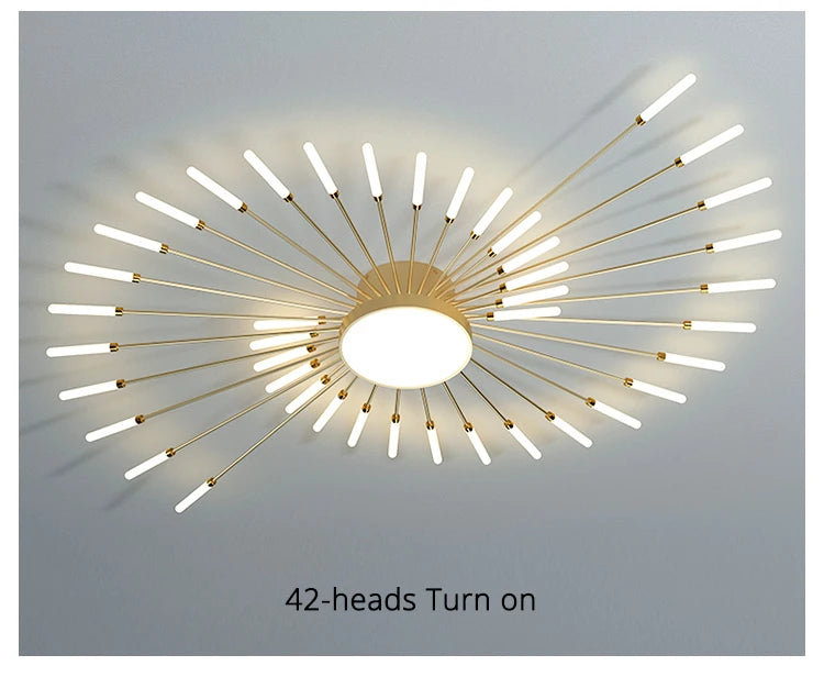 Nordic Minimalist Round LED Ceiling Chandelier Lamps Living Gold Pendant Light Bedroom LED Hanging Lamps Kitchen Home Decoration