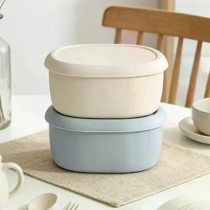 1/3Pcs New Food Grade Silicone Lunch Box With Lid Leak Proof 200 300 600ML Microwave Safe Food Container For Picnic