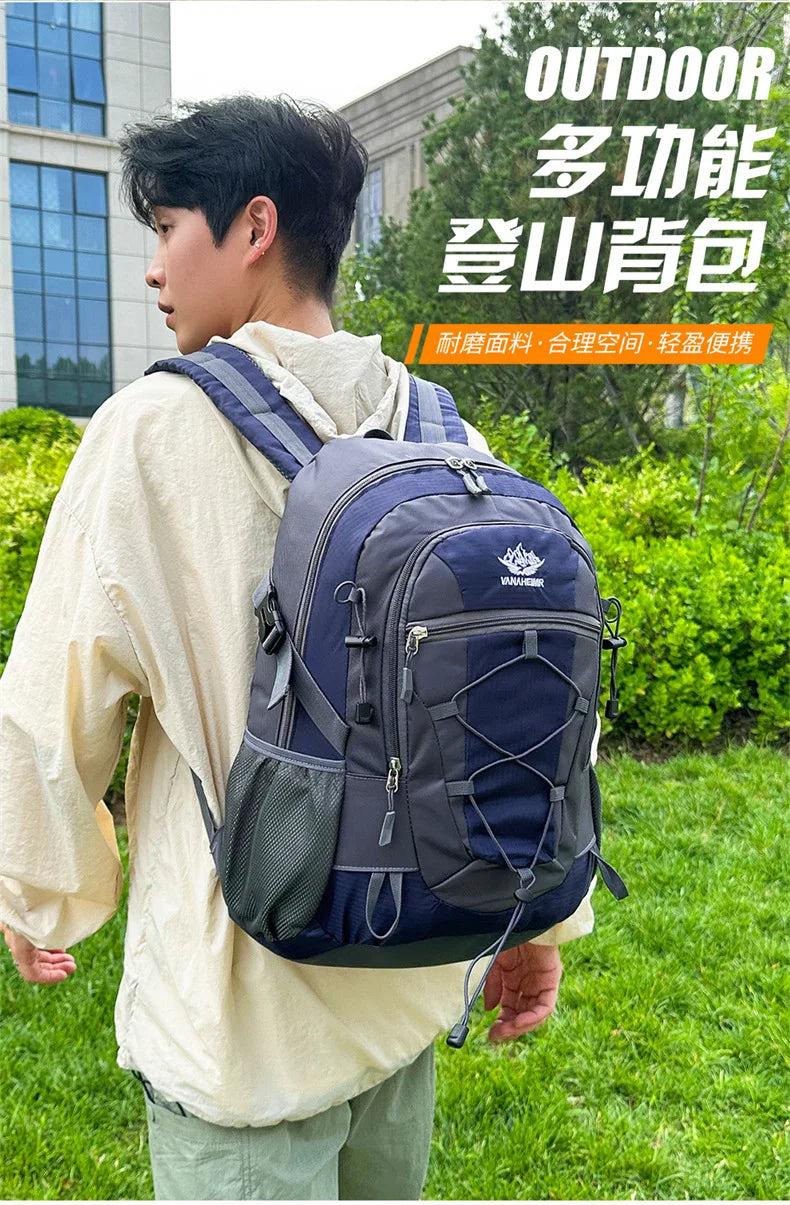 30L Lightweight Hiking Backpacks Waterproof Travel Shoulder Bags Outdoor Camping Cycling Fishing Climbing Backpack for Women Men