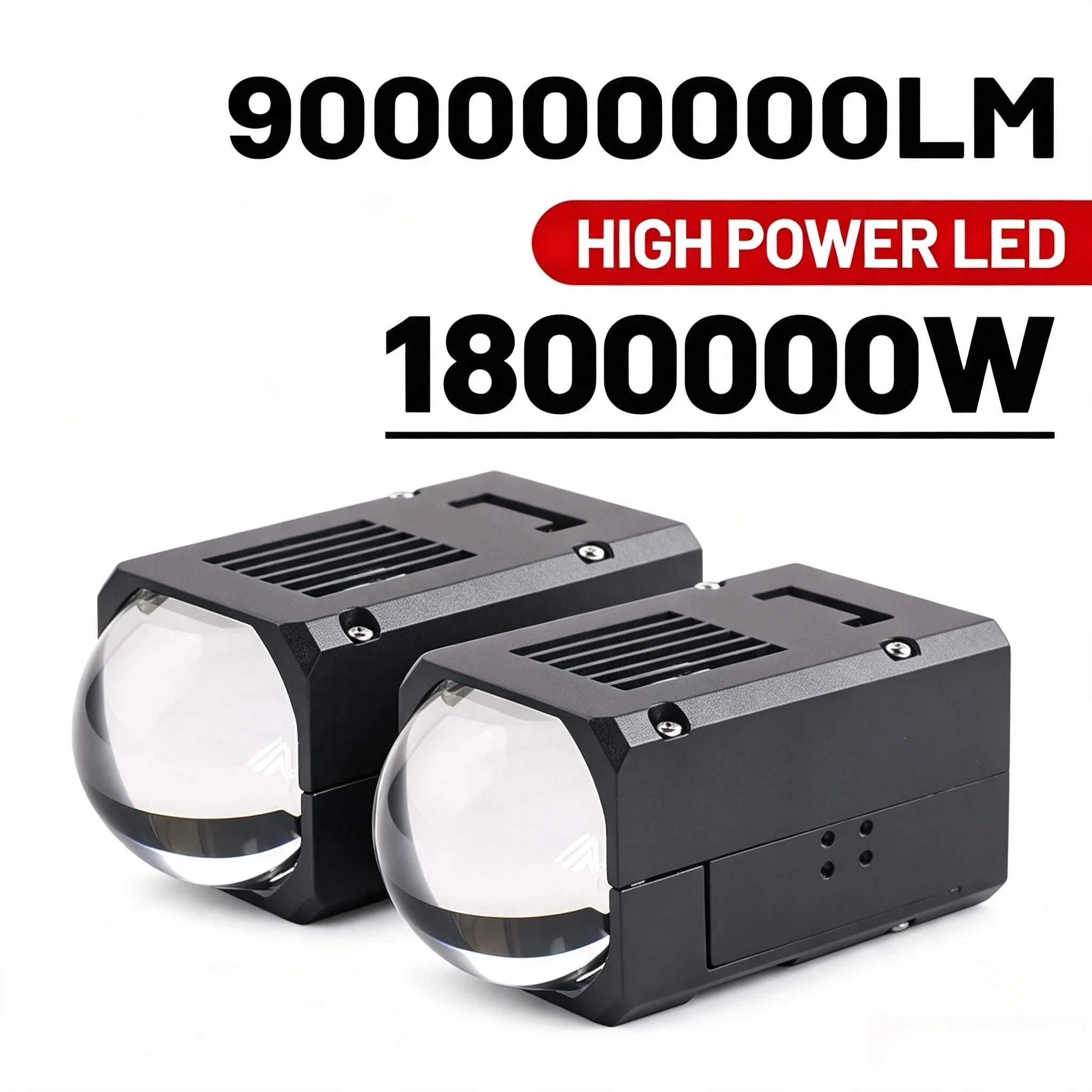 XTG M18 1.8 Inch Bi LED Projector Lens 120W High Brightness LED Headlight Module 6000K High Low Beam EV Car Retrofit Accessories