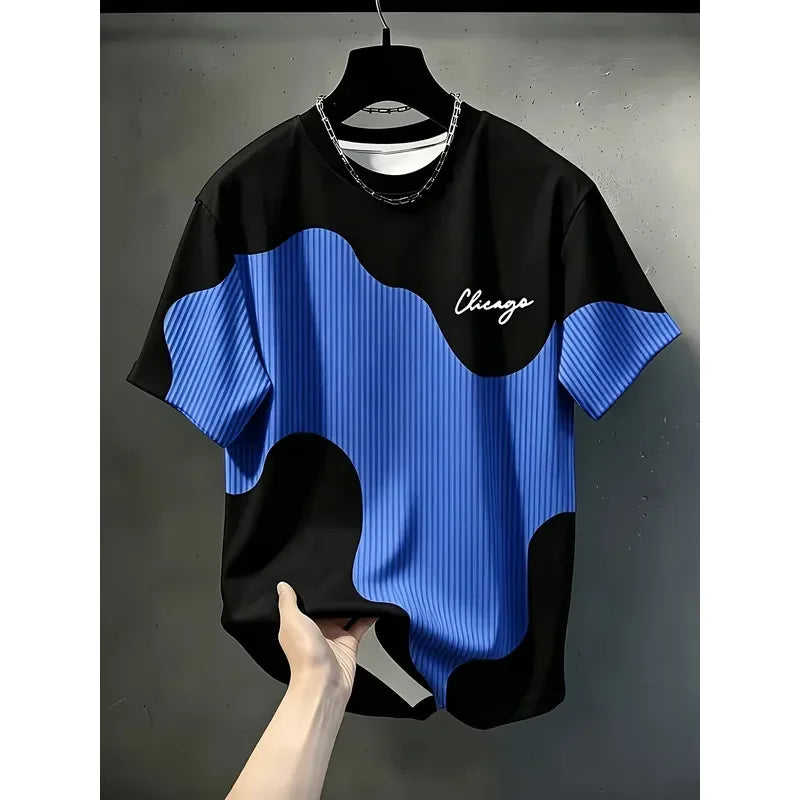 3D Printed 2026 Summer Men T Shirt European Style Soft Breathable Round Neck Casual Sports Outdoor Tee Top Fashion New