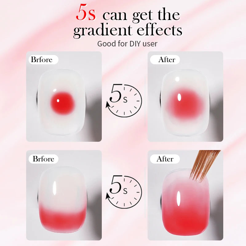 BORN PRETTY 15ml Autumn Nail Blossoming Gel Spreading Effect Watercolor Flower Gel Easy to Apply for Nail Art Manicure Pedicure