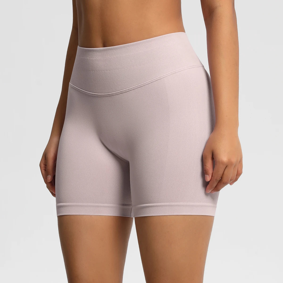 Women Shorts Low Ribbed Waist Band Yoga Shorts Seamless Scrunch Bum Workout Gym Shorts Booty Hight Stretch Running Shorts