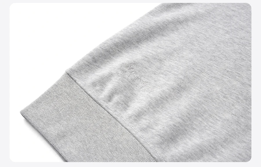 SIMWOOD 2026 Autumn Winter New Oversize 340gsm Warm Brushed Finish Lining Sweatshirts Men Embroidery Basic Running Pullover Tops