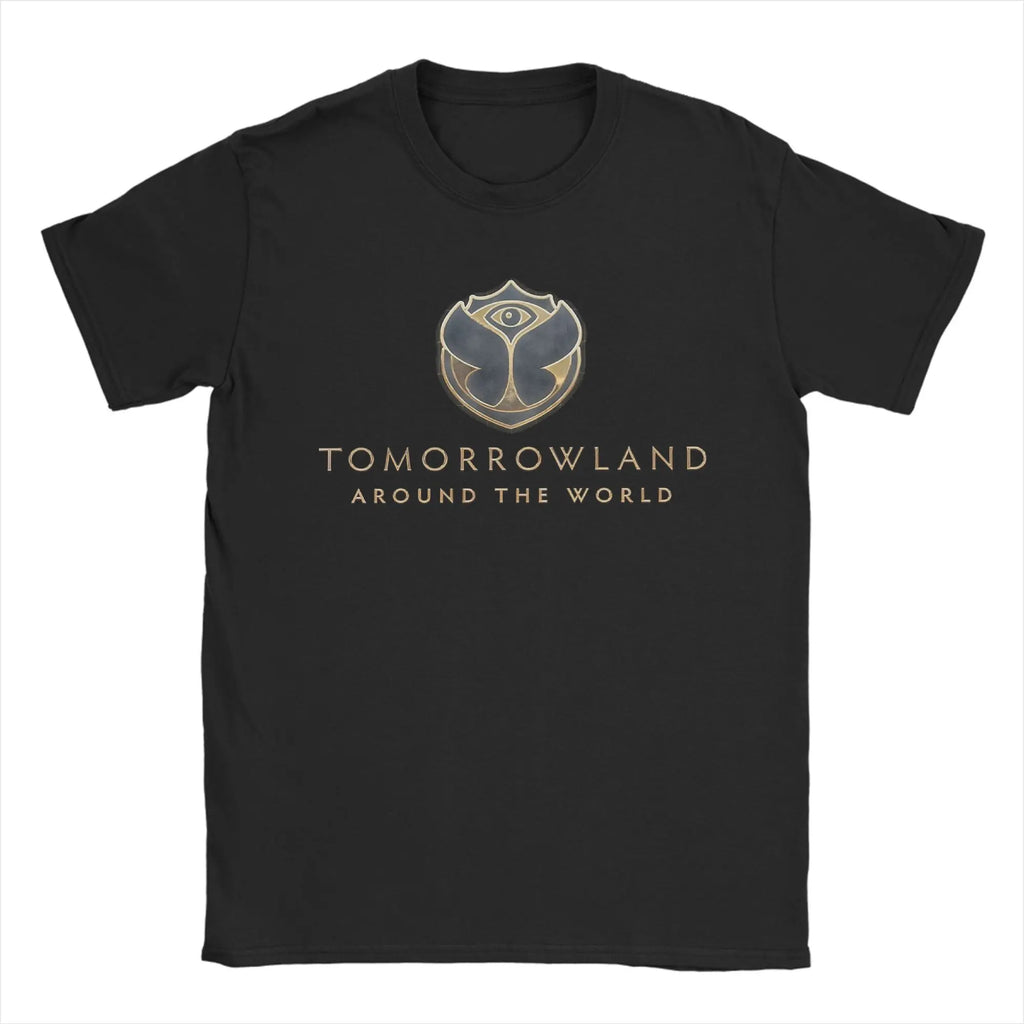 Tomorrowland Belgium 2025 Festival Trip Magical Futuristic Festival T Shirt Beach T Shirts Man Cotton Tees Short Sleeves Tshirt