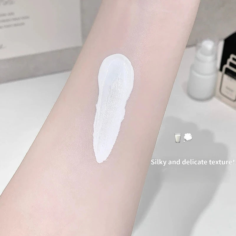 White Liquid Foundation Makeup, Matte Full Coverage Concealer, Waterproof Oil Control Face Paint for Cosplay Halloween Stage