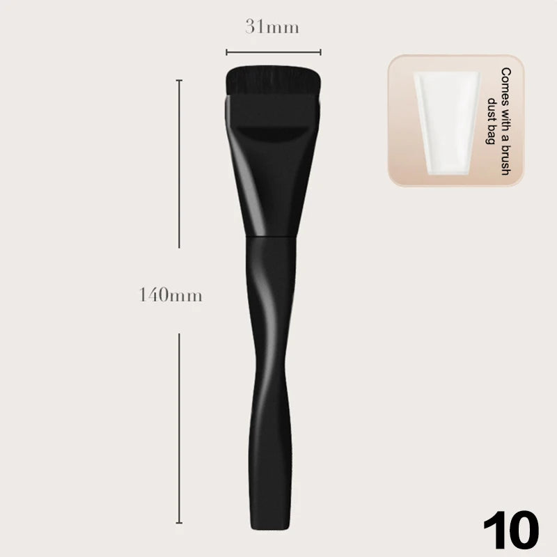 Ultra Thin Foundation Brush Lightweight Face Contour Brush Flat Contour Brush Foundation Cream Makeup Brushes Beauty