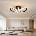 LED Indoor Wavy Ceiling Lights Modern Spiral Wall Lamp 3 Color Fixture For Stairs Living Room Bedroom Aisle Hallway 15W