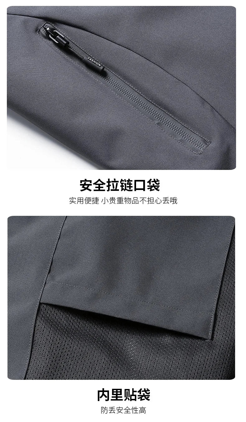 Couple Matching Hooded Jacket Stand Collar Thin Casual Outer Top For Men And Women Suitable For Spring Autumn Outdoor Travel An