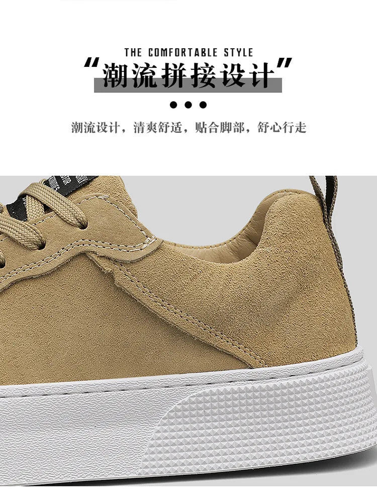 Men's sports soft-soled breathable and comfortable sneakers are trendy to pair with fashionable casual sports shoes