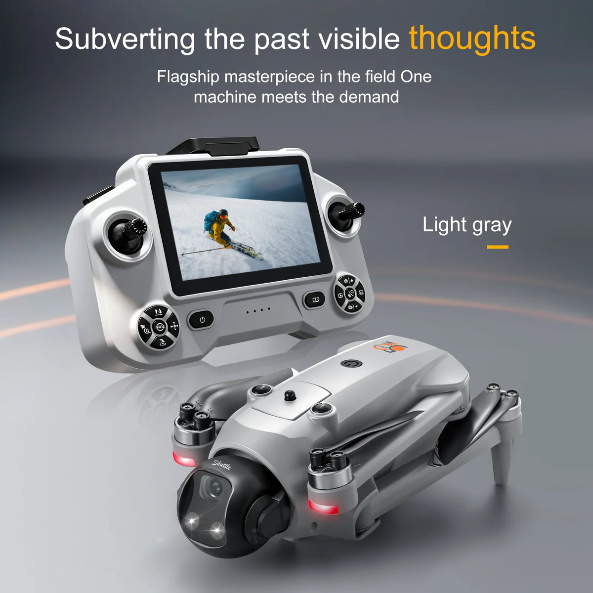 YLRC YL059 RC Drone Airdrop GPS WIFI FPV 180° ESC 4K Dual Camera Smart Follow Obstacle Avoidance Quadcopter 4.5" Screen
