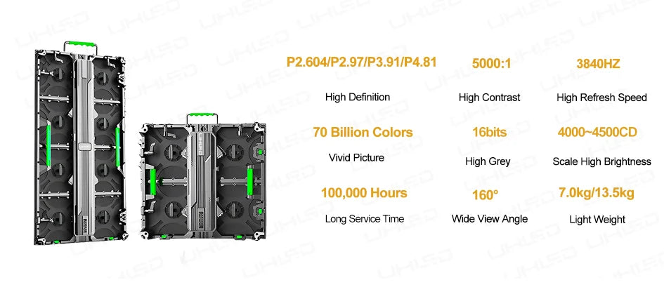 P2.6 P3.9 Stage Events Led Display Screen led wall Panel 500*1000mm  Video Wall Rental led Display
