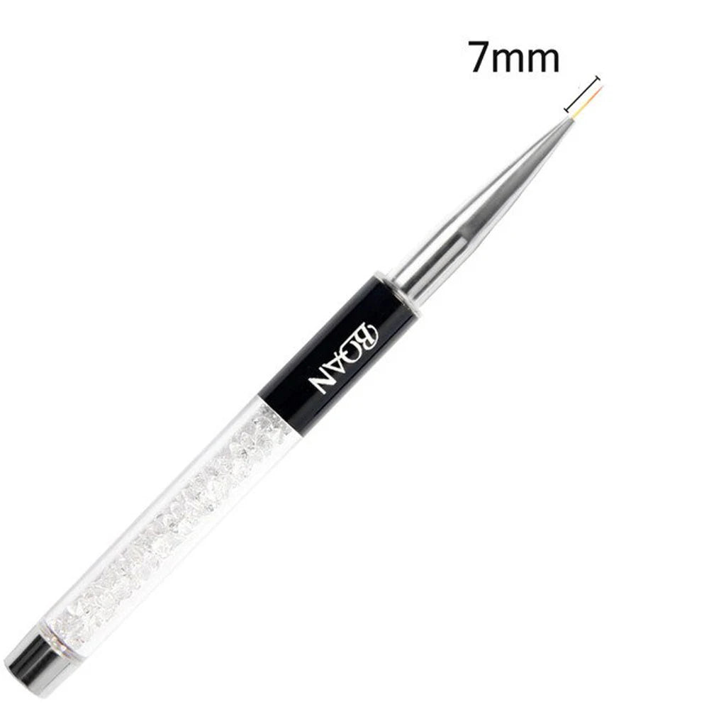 BQAN Professional 5mm/7mm/9mm Nail Brush Hand Draw Tips Drawing Line Painting Pen Tools Manicure Nail Art Brush Decoration