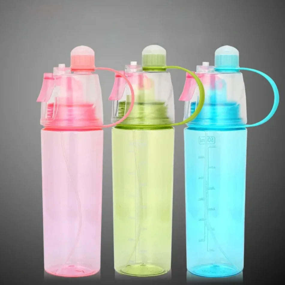 1 Pcs 600ml Water Bottle for Girls Outdoor Sport Fitness Cup Large Capacity Spray BPA Free Drinkware Travel