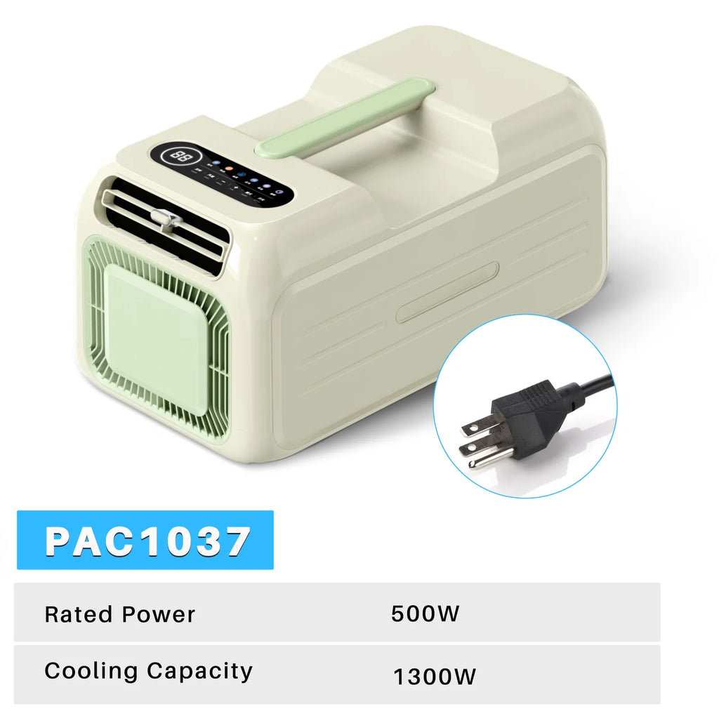 Portable Mini Tent Air Conditioner 220V/110V Camping AC for Outdoor Indoor Car SUV RV Camper & Motorhome Compact Cooling Unit