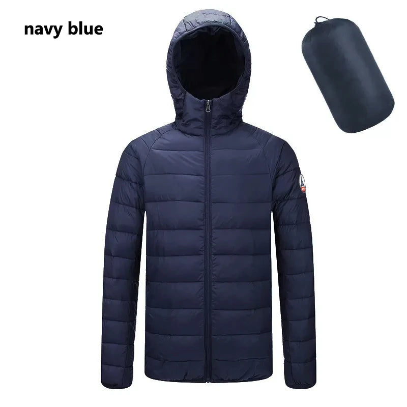 Europe Spring Autumn Embroidery Men Women With Zipper Sleeveless Vest Front Going Out Light Thin Hooded Down Long sleeves Jacket