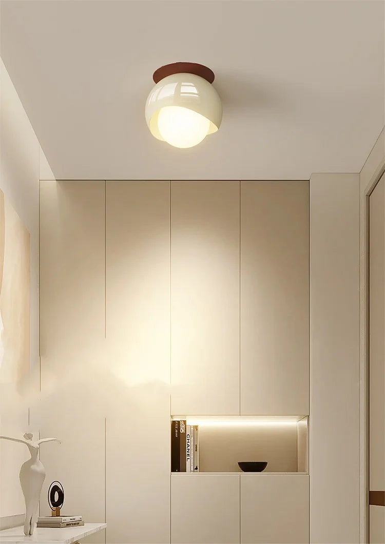 IWHD Glass Iron LED Ceiling Lamp Home Lighting Aisle Restaurant Living Room Light Fixtures Modern Ceiling Lights Decoration