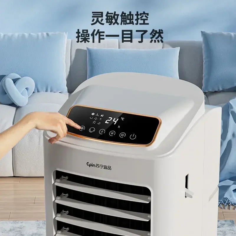 Portable Powerful Cooler: Cooling and Heating Dual-Use. For Home, Office, Dormitory. mini air conditioner
