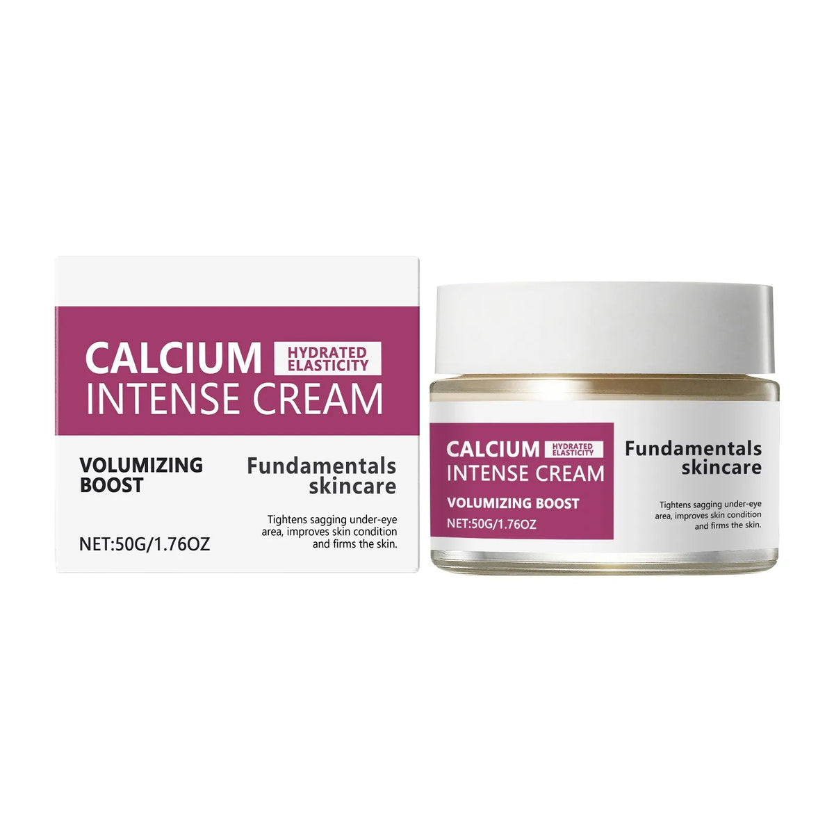 Calcium Skincare Set-Multi Balm Stick+Eye Patches+Cream+Serum Hydrating Anti Aging Reduce Fine Lines Brightening Daily Skin Care