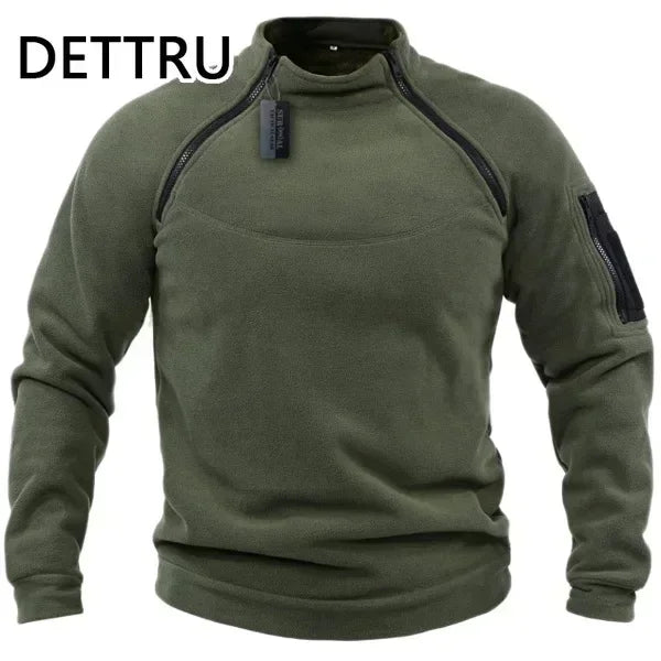 Brand High Quality Winter Mens  Sweatshirt Fleece Zipper Pullover Men's Solid Color Loose Lamb Thick Clothing Streetwear