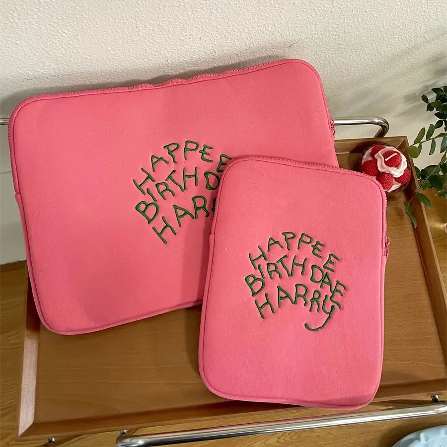 Pink Laptop Case Laptop Sleeve for MacBook Air/Pro 13-15.6Inch for Xiaomi/Dell,Cute Shockproof Tablet Sleeve IPad Case 9-11 Inch