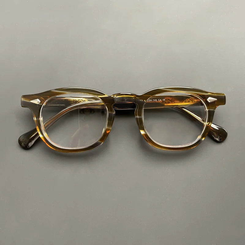 Johnny Depp Optical Glasses Frame Men Women Retro square computer acetate glasses frame men prescription myopia glasses