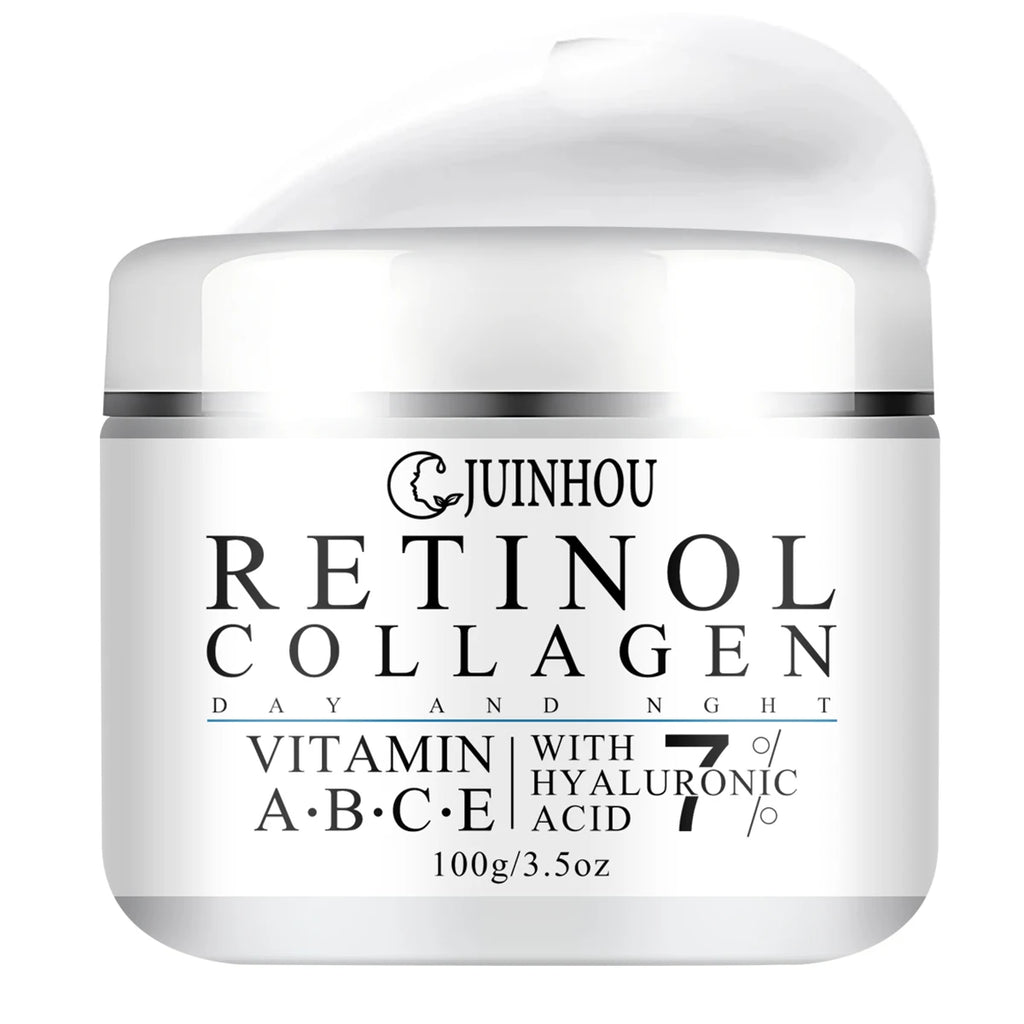 JUINHOU Collagen Moisturizing Cream Contains Vitamins A B C E Visibly Brighten and Smooth the Look of Uneven Vomplexion