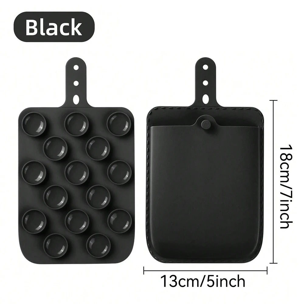 Adsorption Back Storage Bag For iPad Laptop Smooth Surface Reusable Cable/Mouse/Powerbank Pouch Elastic Tablet Accessories
