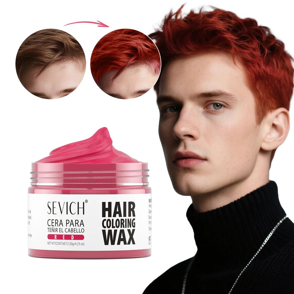 Sevich 50g Hair Color Wax Disposable Fashionable Hair Paste Long Lasting Paint Coloring Cream for Party, Halloween, Christmas