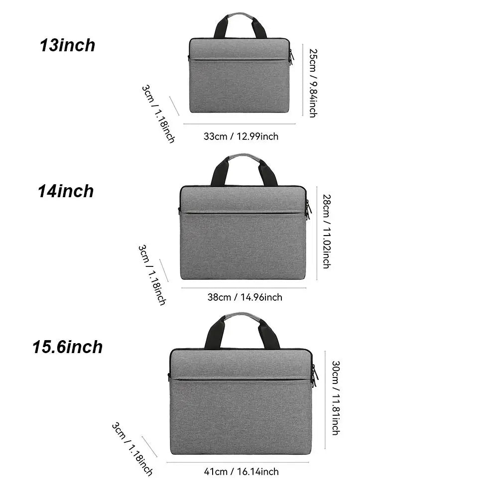 New Shockproof Laptop Sleeve Case Ultra Thin Large Capacity Shoulder Bag Business Fashion Laptop Handbag Notebook Cover Pouch