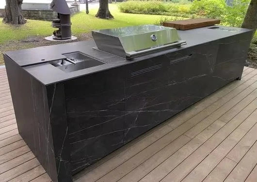 YG Custom Wholesale Supplier Stainless Steel Outdoor Kitchen Cabinet BBQ Island One Stop Complete Set Commercial or Home