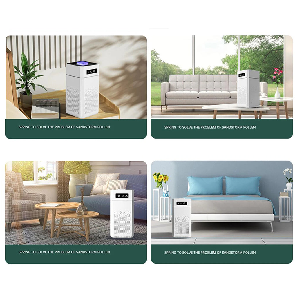Adjustable Odor Eliminator 3 Modes Household Silent Purifiers Intelligent Indoor Negative Ion Purifier for Home Bedroom Pet Room