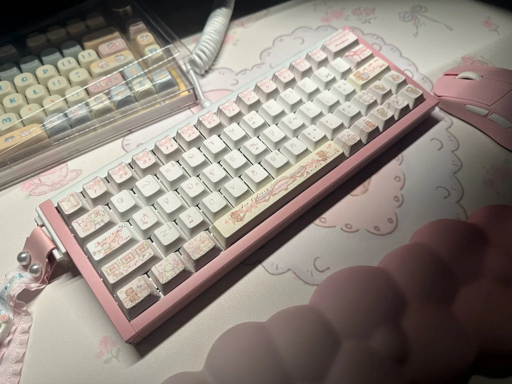 New Theme Keycaps 139 Keys SOA Cherry Profiled PBT Double Shot Japanese Keycaps for MX Switch Alice ANSI ISO Layout Keyboard Kit