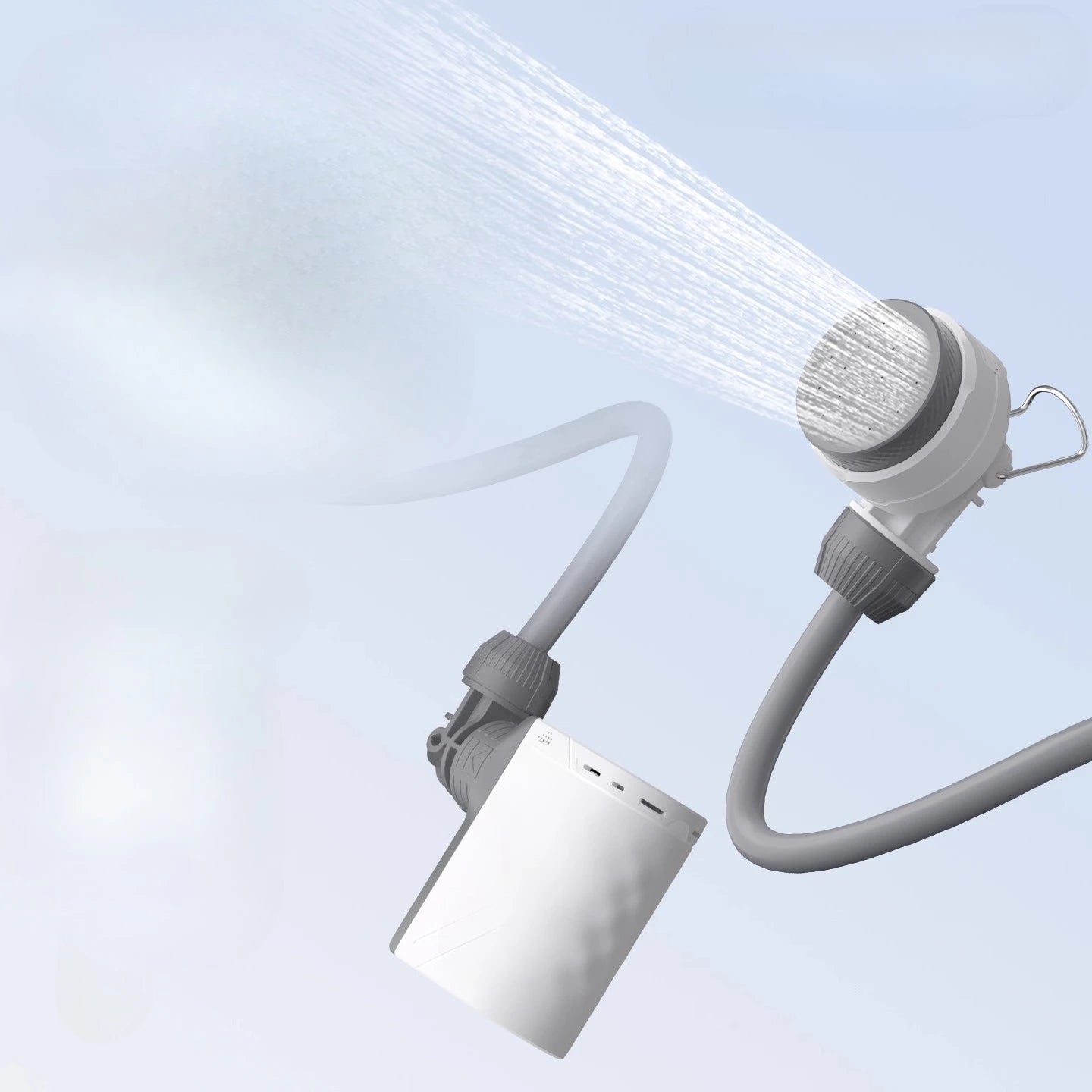 Outdoor portable electric pump shower camping electric shower dormitory bath artifact