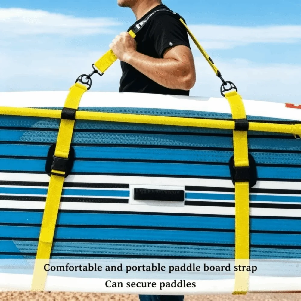 Portable SUP Carrying Strap Nylon Adjustable Length Paddle Board Carrier Durable Shoulder Sling Design Surfboard Shoulder Strap