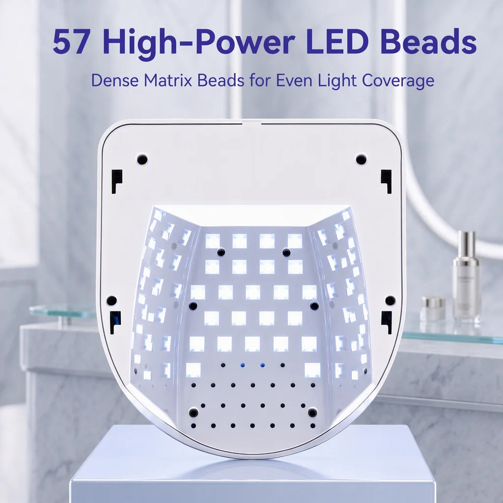 Professional 2-in-1 UV LED Nail Lamp 57 LED Beads Independent Thumb Light Auto Sensor Gel Polish Curing Dryer for Nail Art