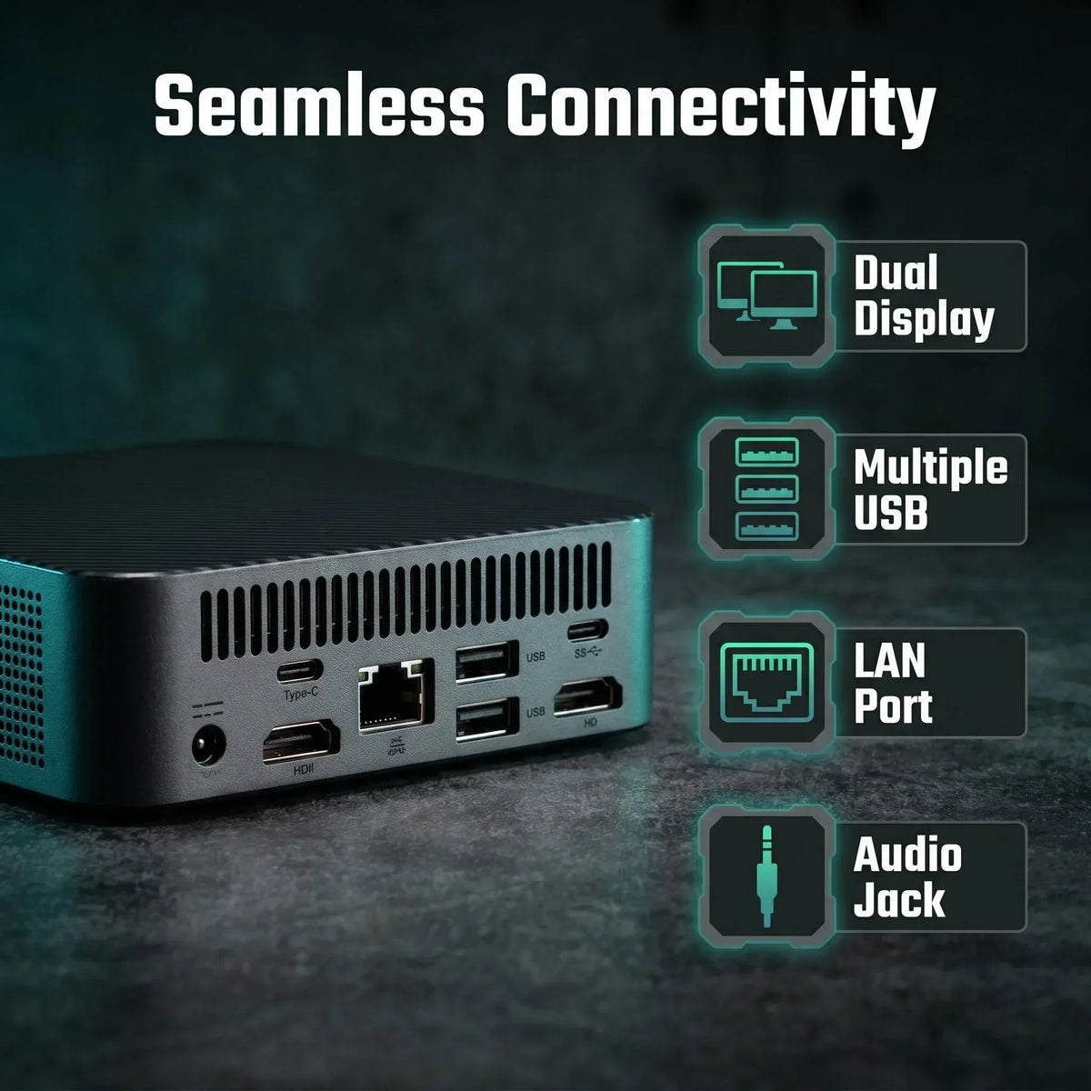 Intel Core I9-10980HK 16GB RAM 2TB SSD FHD Bluetooth WiFi6 Gaming Office 4K HDMI 2026 NEW Fast Mini PC Gamer Portable Computer