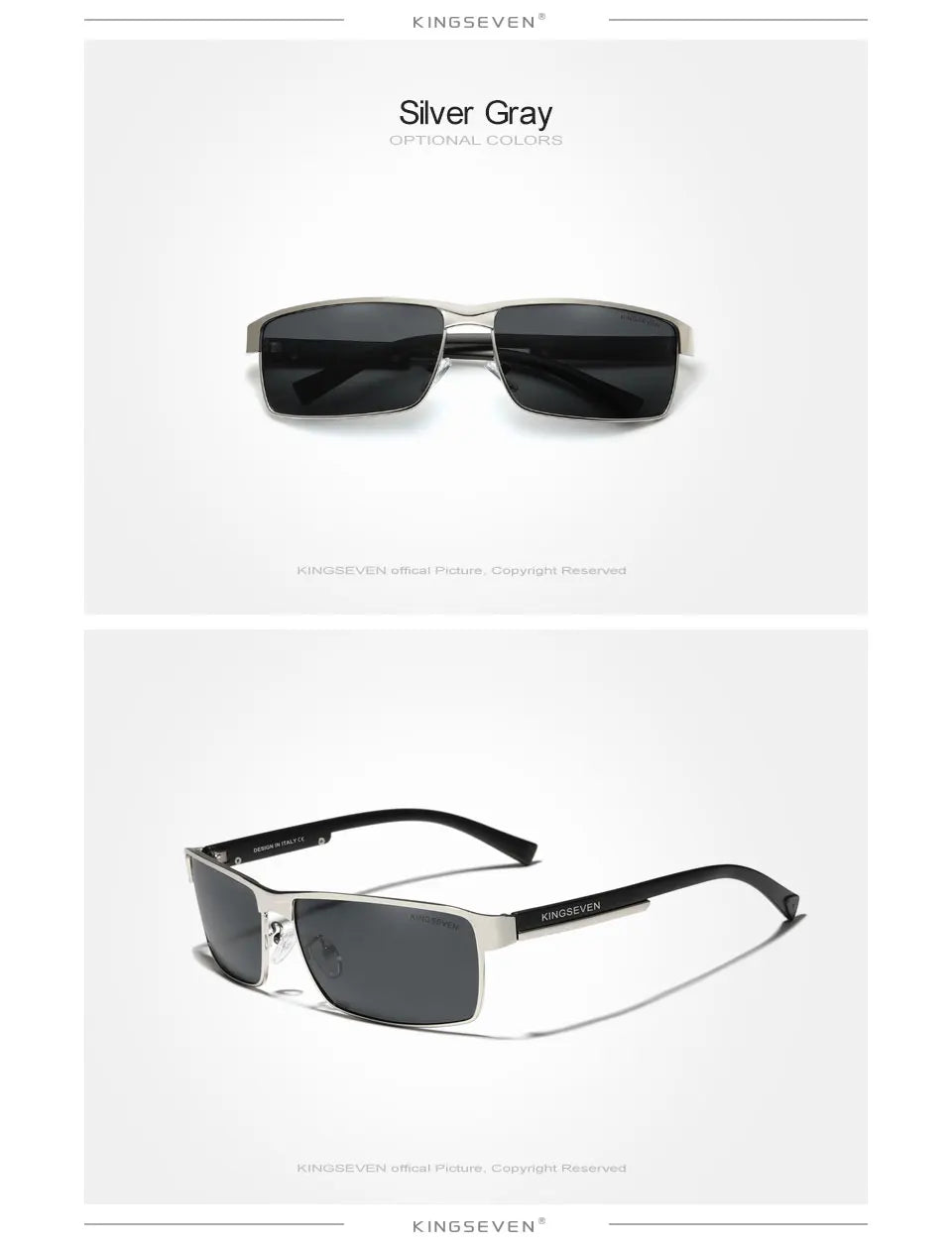 KINGSEVEN New Photochromic Sunglasses Men Chameleon Polarized Pilot Sun Glasses Driving Square Eyewear Men's Sun Glasses Male