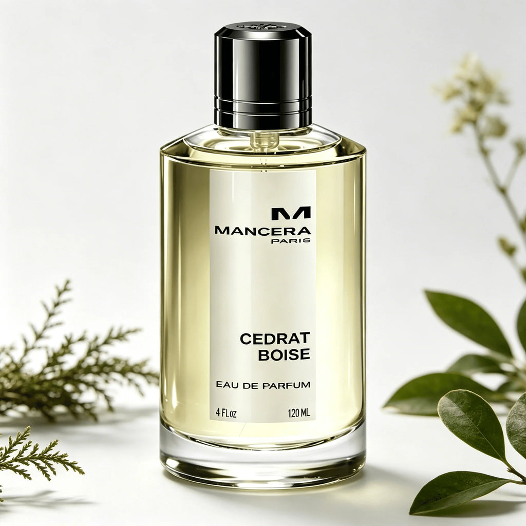 Mancera Paris Cedrat Boise Eau De Parfum 120ml Long Lasting Fresh Citrus Cedar Woody Spicy Fragrance Men Perfume Transparent Octagonal Bottle Elegant Masculine Scent Business Daily Holiday Gift for Him