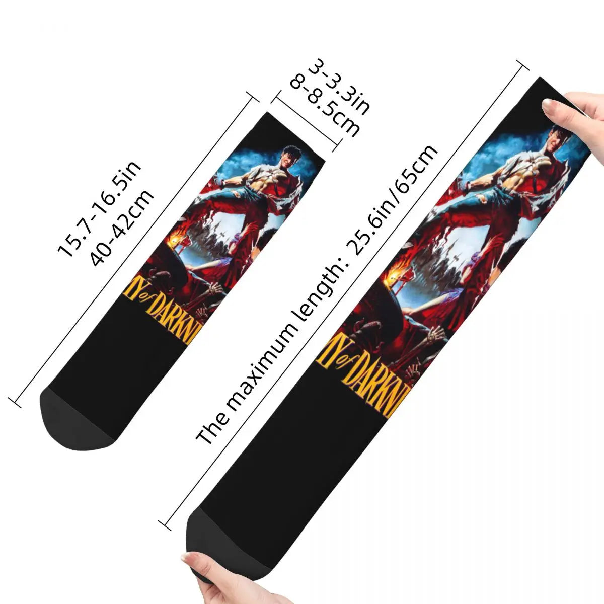 Fashion Male Men Socks Casual Army Of Darkness Ash Vs The Evil Dead Sock Polyester Women's Socks Spring Summer Autumn Winter