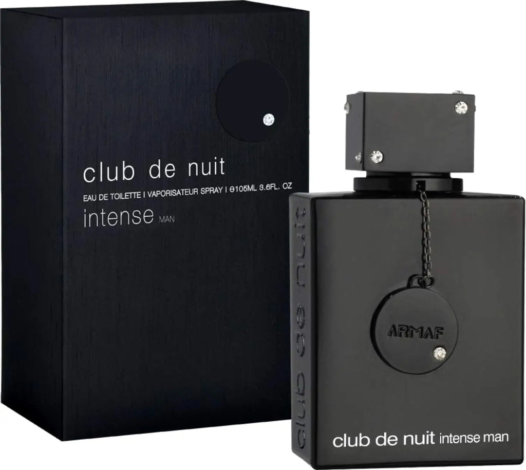 Armaf Club De Nuit Intense Man EDT Perfume For Men Crisp Bergamot Citrus Pine Woody Smoky Aroma Long Lasting Matte Black Square Bottle With Diamond-studded Cap Night Party Dating Present