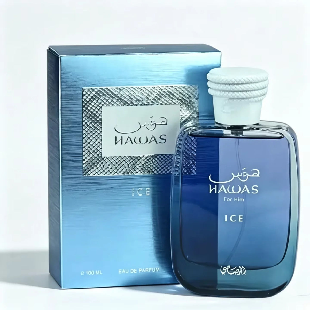 100ML Hawas Ice for Men Eau De Parfum Spray Original Arabian Perfume Men's Fragrance Premium Arabian Long Lasting Fragrance