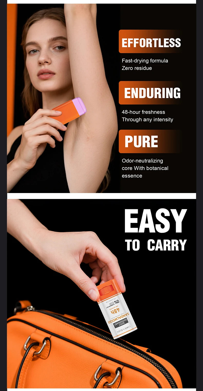 Deodorant Women & Perfume Balm Long-Lasting 48H Pure Sport Fragrance  Scent Deodorizing Preparations Men，Travel Attire 15g/0.6OZ