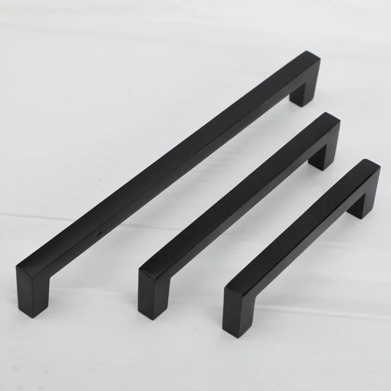Modern Cabinet Handles Kitchen Door Handles Drawer Knobs Aluminum Alloy Wardrobe Door Handles Brushed Modern Style Hardware